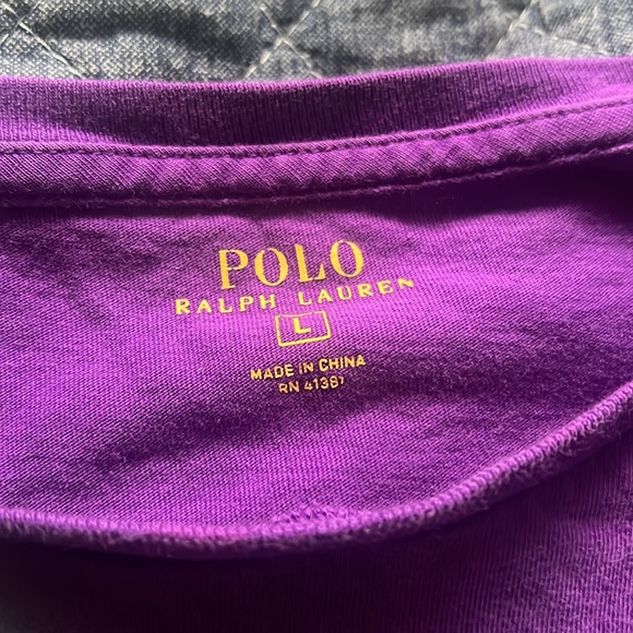 2 Polo Ralph Lauren tee shirts size Large GUC - Picture 3 of 3
